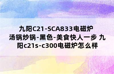 九阳C21-SCA833电磁炉+汤锅炒锅-黑色-美食快人一步 九阳c21s-c300电磁炉怎么样